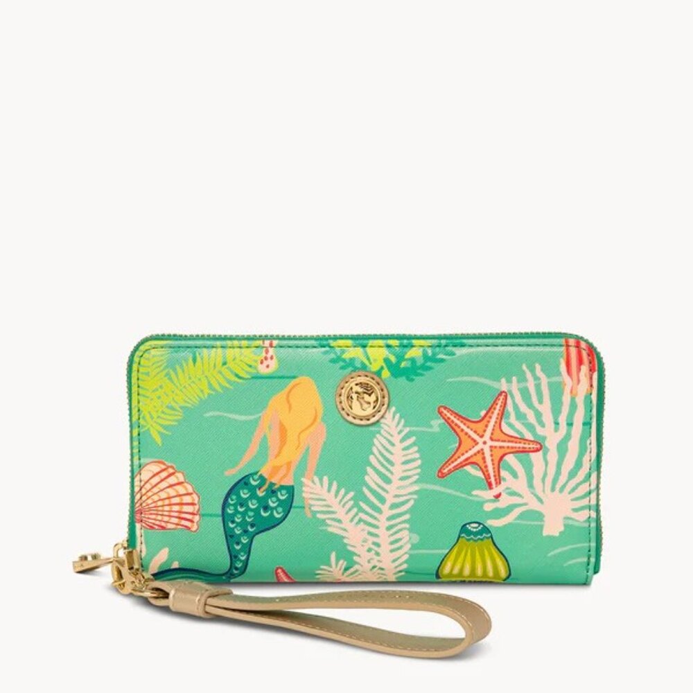 Spartina 449 Golden Mermaid Wrist Wallet